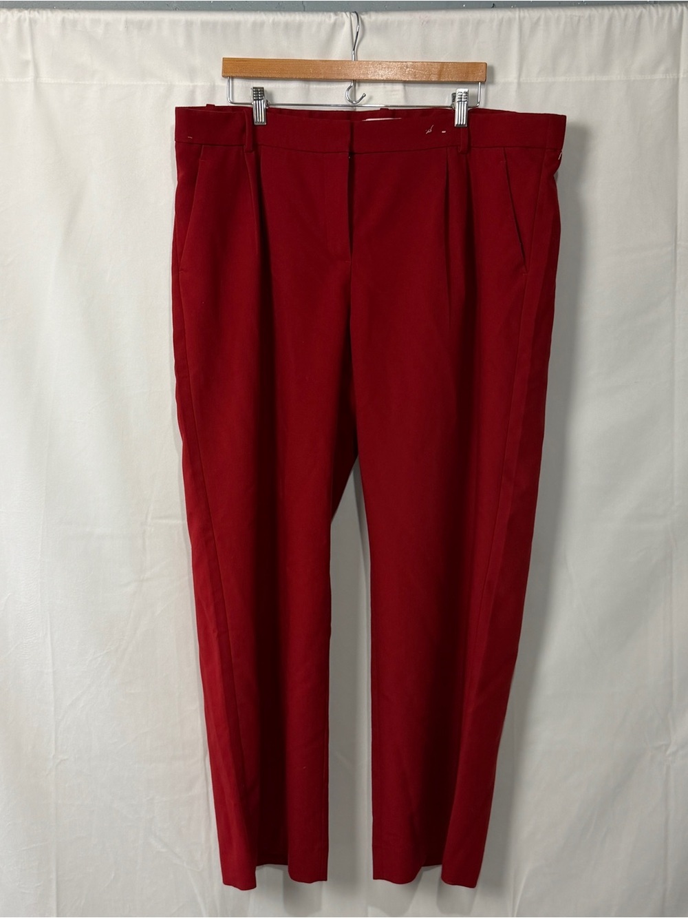 Abercrombie Fitch Sloane Tailored Wide Leg Pants Plus Size 18 (34) Pleated